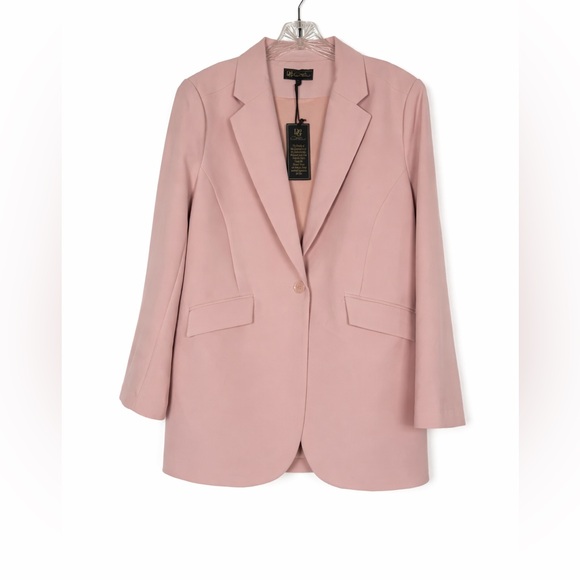 DG2by Diane Gilman Blush Pink Pantsuit Set Blazer NWT Size XL - Picture 3 of 11
